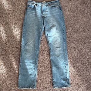 Levi's 501 Original Fit Light Blue Straight Jeans